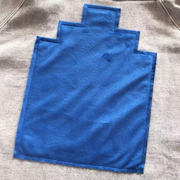 Cavermpt Silver Long Sleeve Sweatshirt Blue Geometric Print - Picture 16 of 16